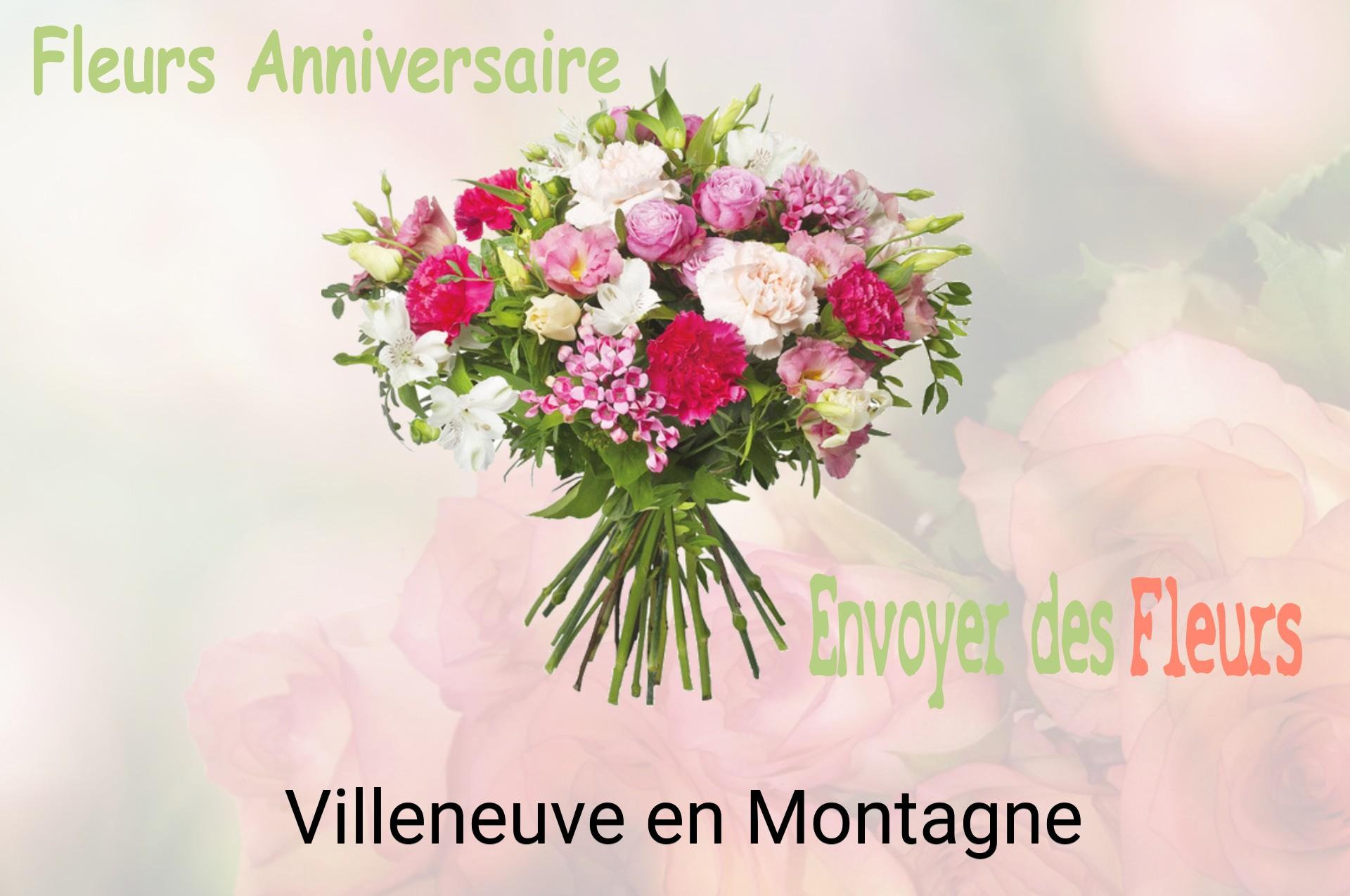 Bouquet de fleurs d’anniversaire livré à Villeneuve-en-Montagne