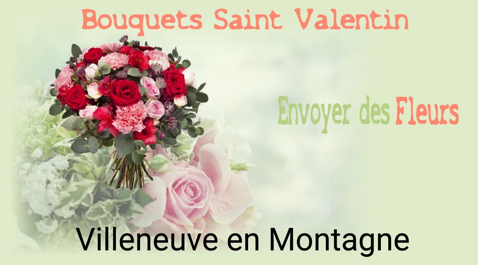 Roses de Saint-Valentin livrées à Villeneuve-en-Montagne